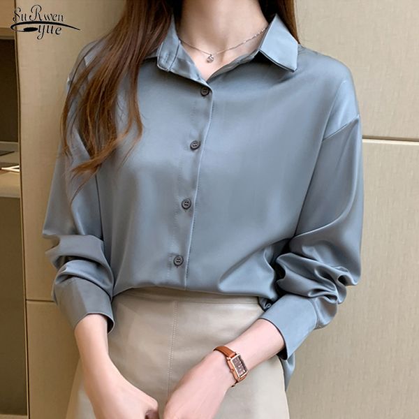 women's blouses shirts spring long sleeve women's blouse solid color bottoming shirt woman loose polo chiffon shirts women's, White
women's blouses shirts spring long sleeve women's blouse solid color bottoming shirt woman loose polo chiffon shirts women's, White