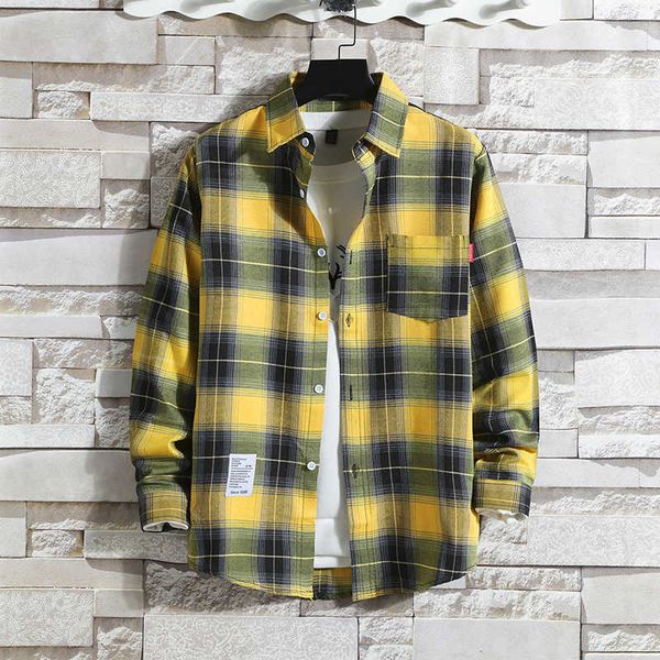 men's jackets checkered shirt men's long sleeve autumn korean version shirt coat men's summer dress fashion slim fit casual i, Black;brown
men's jackets checkered shirt men's long sleeve autumn korean version shirt coat men's summer dress fashion slim fit casual i, Black;brown