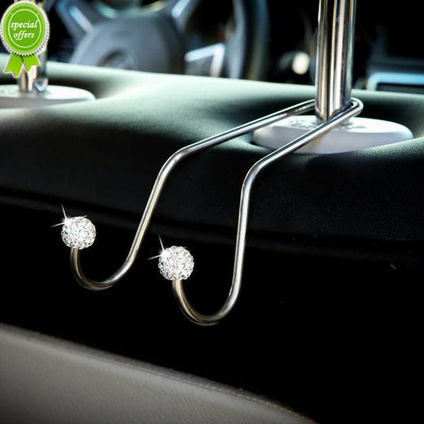 new 2pcs ca back seat stainless steel hooks with rhinestone decor car interior hidden headrest hanger handbag storage hanger hook
new 2pcs ca back seat stainless steel hooks with rhinestone decor car interior hidden headrest hanger handbag storage hanger hook