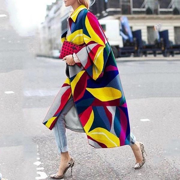 raincoats casual lapel trench coat for women autumn winter fashion print loose warm long coat plus size high street style ladies overcoats, Black
raincoats casual lapel trench coat for women autumn winter fashion print loose warm long coat plus size high street style ladies overcoats, Black