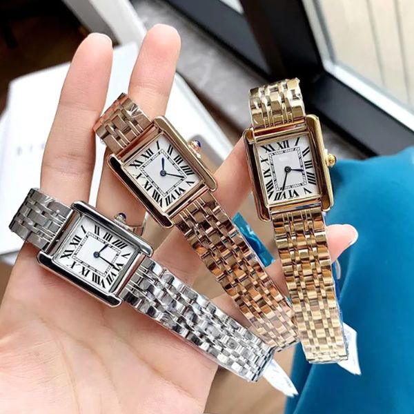 Fashion Women's Watch Quartz Movement Silver Gold Dress 27mm Watch Women's Square Stainless Steel Case Original Clasp Casual Watch Montre De Luxe
Fashion Women's Watch Quartz Movement Silver Gold Dress 27mm Watch Women's Square Stainless Steel Case Original Clasp Casual Watch Montre De Luxe