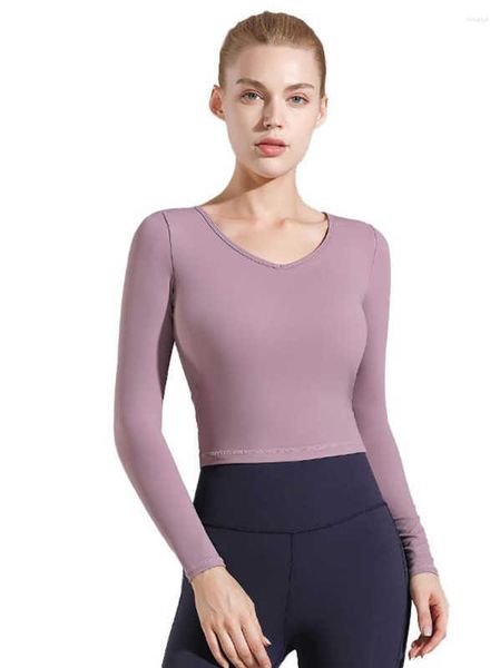 designer's new yoga clothes mesh seam crossed back long-sleeved tight short style running fitness speed dry long-sleeved t-shirt women&
designer's new yoga clothes mesh seam crossed back long-sleeved tight short style running fitness speed dry long-sleeved t-shirt women&