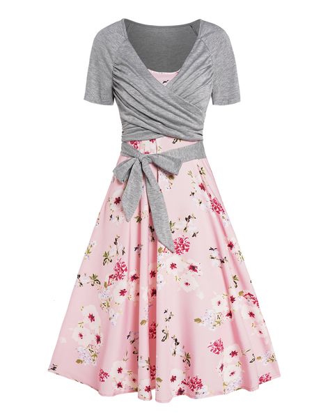 two piece dress butterfly floral print a line vacation sundress and bowknot surplice crop two piece summer set for women 230428, White
two piece dress butterfly floral print a line vacation sundress and bowknot surplice crop two piece summer set for women 230428, White