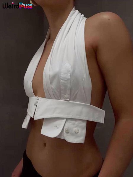 t-shirt weird puss y2k button halter camisole women vneck skinny elegant summer fashion 2022 wild streetwear backless tank, White
t-shirt weird puss y2k button halter camisole women vneck skinny elegant summer fashion 2022 wild streetwear backless tank, White