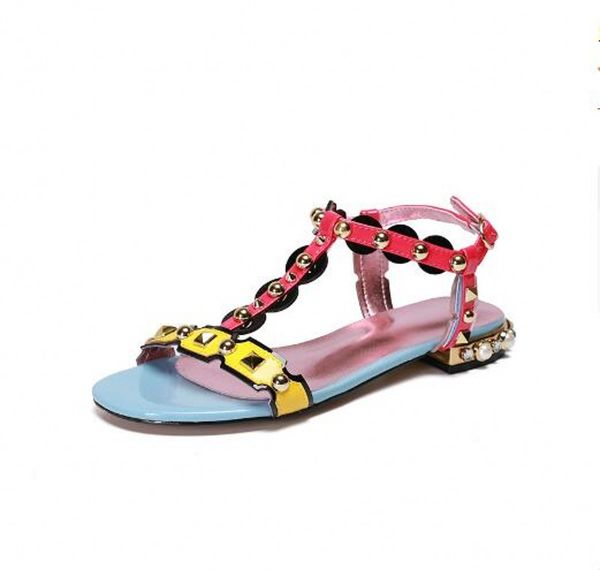 fashion patent leather women sandals t strap flat heel lady summer gladiators colorful womens sandalias shoes, Black
fashion patent leather women sandals t strap flat heel lady summer gladiators colorful womens sandalias shoes, Black