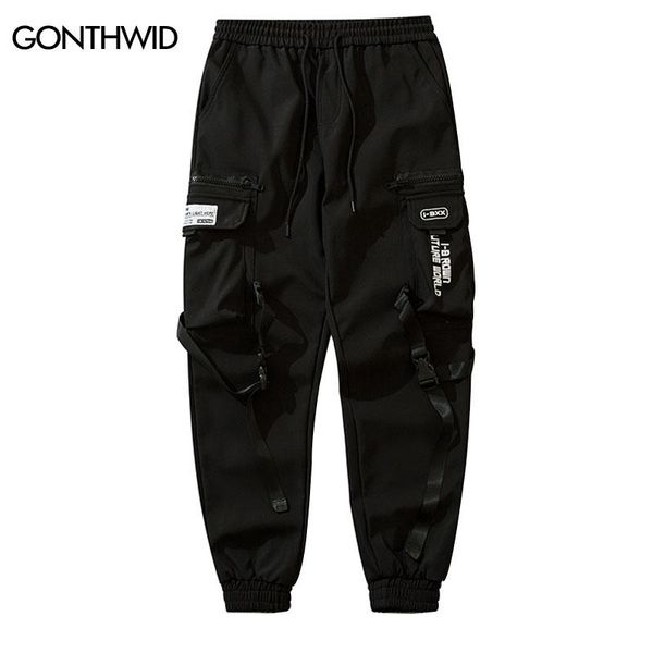 pants men cargo joggers pants streetwear hip hop ribbon side pockets solid harem pants autumn harajuku fashion casual baggy trousers, Black
pants men cargo joggers pants streetwear hip hop ribbon side pockets solid harem pants autumn harajuku fashion casual baggy trousers, Black