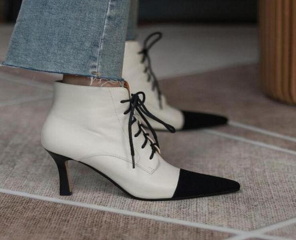 fashion lace up boots mixcolor genuine leather high heeled women evening party boots lady pumps6906795, Black
fashion lace up boots mixcolor genuine leather high heeled women evening party boots lady pumps6906795, Black