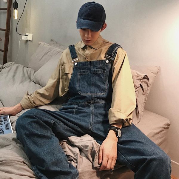 men s jeans jumpsuit denim pria overall polos solid jalanan tinggi baru obral mode biru 2023 liar longgar kasual 230427, Blue
men s jeans jumpsuit denim pria overall polos solid jalanan tinggi baru obral mode biru 2023 liar longgar kasual 230427, Blue