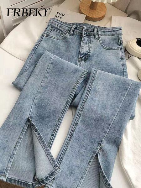 women's jeans open high waist stretch fashion micro lah wide leg pants blue for women korean streetwear baggy 230427
women's jeans open high waist stretch fashion micro lah wide leg pants blue for women korean streetwear baggy 230427