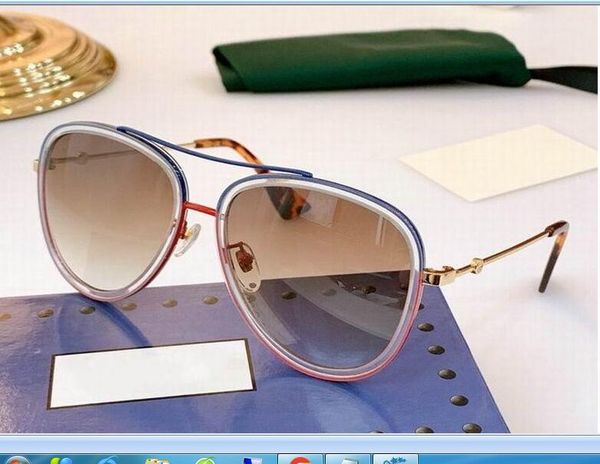 2023 sunglasses men women blue pink metal frame fashion light brown glasses with box and dust bag, White;black
2023 sunglasses men women blue pink metal frame fashion light brown glasses with box and dust bag, White;black
