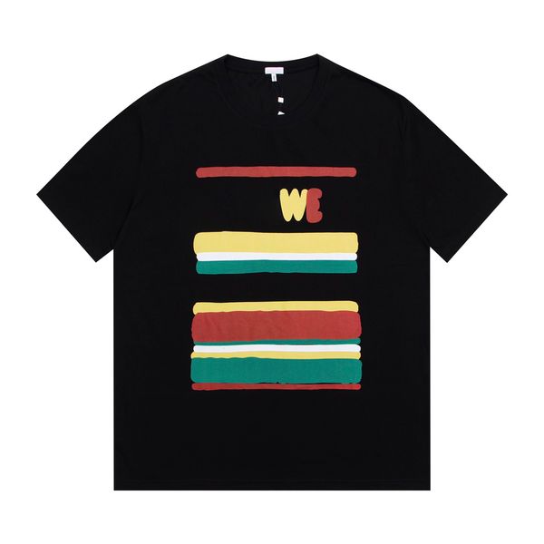 23ss new woman men's t-shirts high end classic color stripe printed short sleeve vacation summer beach fashion breathable casual street, White;black
23ss new woman men's t-shirts high end classic color stripe printed short sleeve vacation summer beach fashion breathable casual street, White;black