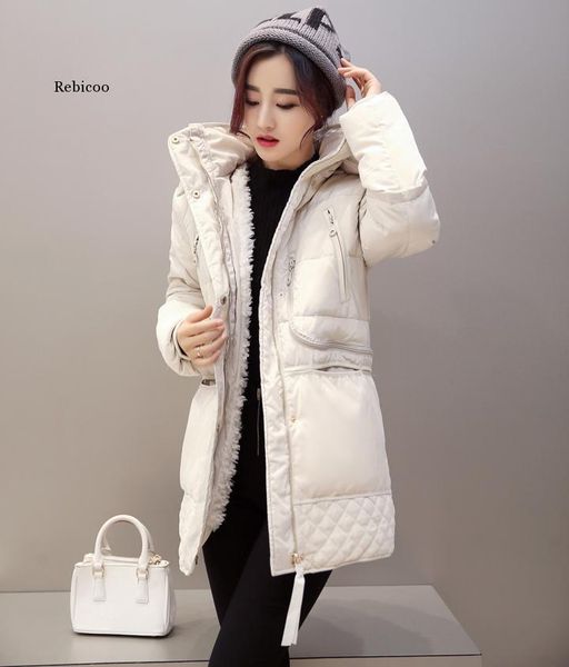 leather women winter 3xl hooded solid color lambswool thick padded jackets warm mid length coats parkas, Black
leather women winter 3xl hooded solid color lambswool thick padded jackets warm mid length coats parkas, Black