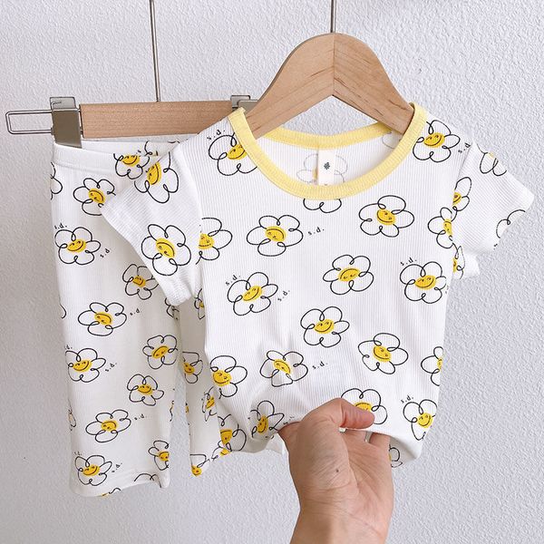 rompers casual floral tshirt babies girls home clothes short sleeve shorts two piece sets children brand full printed outfits 230427, Blue
rompers casual floral tshirt babies girls home clothes short sleeve shorts two piece sets children brand full printed outfits 230427, Blue