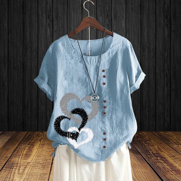 t-shirt summer women's casual fashion new love print loose tshirt retro plus size round neck short sleeve shirt top, White
t-shirt summer women's casual fashion new love print loose tshirt retro plus size round neck short sleeve shirt top, White