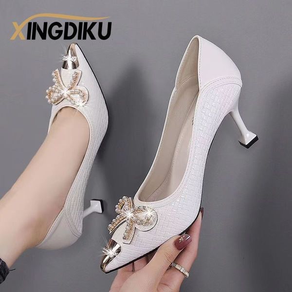 dress shoes white shoes striped plaid pointed toe stiletto bow fashion pure desire nightclub professional wear highheeled 57cm 230426, Black
dress shoes white shoes striped plaid pointed toe stiletto bow fashion pure desire nightclub professional wear highheeled 57cm 230426, Black