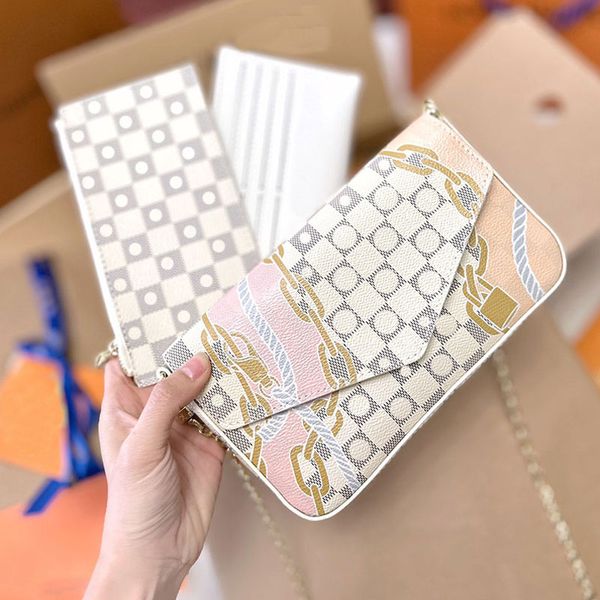 classic chain bag three-piece purse crossbody bags women cardholder wallet handabgs shoulder bags multi card slot passport holder envelope b
classic chain bag three-piece purse crossbody bags women cardholder wallet handabgs shoulder bags multi card slot passport holder envelope b