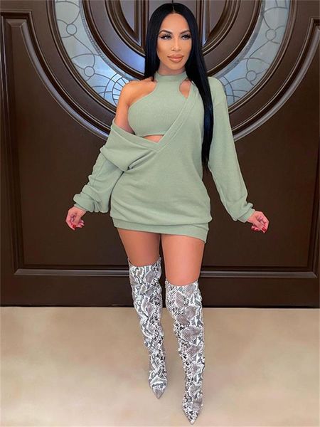 dress whatiwear knitted 2 piece set women summer casual crop vest+vneck dress sweater matching outfit female softy loose streetwear, White
dress whatiwear knitted 2 piece set women summer casual crop vest+vneck dress sweater matching outfit female softy loose streetwear, White
