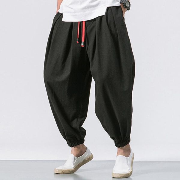 blazers man cotton linen wild leg pants casual loose calflength pants man bloomers summer baggy male traditional pants trousers joggers, White;black
blazers man cotton linen wild leg pants casual loose calflength pants man bloomers summer baggy male traditional pants trousers joggers, White;black