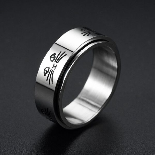 men's titanium steel can turn to open the beer bottle chain ring personality dominant ring, Silver
men's titanium steel can turn to open the beer bottle chain ring personality dominant ring, Silver