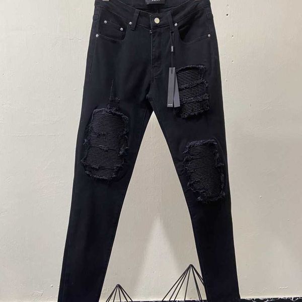 stylish leather 2023 ripped pants cool men's leisure jeans brand black designer high fashion street youth elastic slim zu4x 1ls3, Blue
stylish leather 2023 ripped pants cool men's leisure jeans brand black designer high fashion street youth elastic slim zu4x 1ls3, Blue