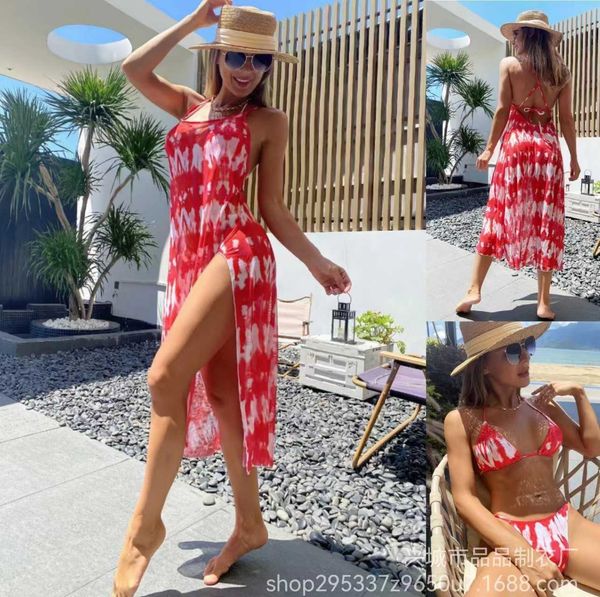 bikini tie swimwear dyed printed mesh split skirt three piece one piece swimsuit for women bikini
bikini tie swimwear dyed printed mesh split skirt three piece one piece swimsuit for women bikini