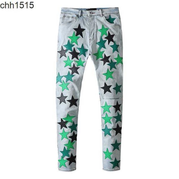 star collage leisure trend ins hip hop pierced jeans men's old slim leggings 2023, Blue
star collage leisure trend ins hip hop pierced jeans men's old slim leggings 2023, Blue