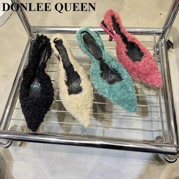 sandals pointed toe slingback sandals women high heels shoes shallow slip on fur design 2023 new spring ladies pumps party wedding mujer j23, Black
sandals pointed toe slingback sandals women high heels shoes shallow slip on fur design 2023 new spring ladies pumps party wedding mujer j23, Black