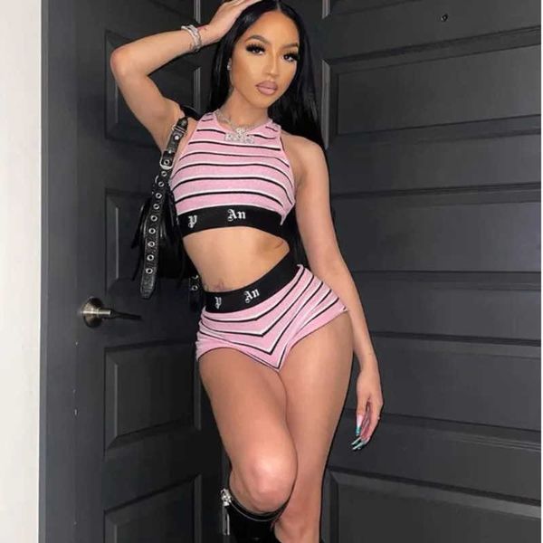 american tracksuit designer womens set fashion striped two-piece sleeveless vest comfortable shorts women sports suit, Gray
american tracksuit designer womens set fashion striped two-piece sleeveless vest comfortable shorts women sports suit, Gray