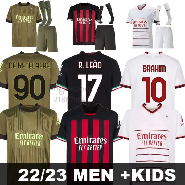 ibrahimovic 22 23 soccer jersey ac milans giroud de ketelaere r. leao tonali theo football shirt kids kit sets, Black;yellow
ibrahimovic 22 23 soccer jersey ac milans giroud de ketelaere r. leao tonali theo football shirt kids kit sets, Black;yellow
