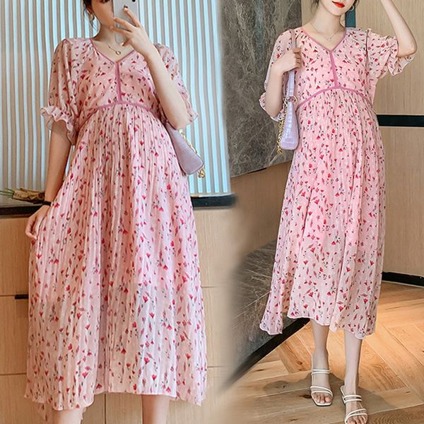maternity dresses maternity floral chiffon pleated skirt summer maternity clothes casual travel pregnancy dresses po shoot peter pan collar, White
maternity dresses maternity floral chiffon pleated skirt summer maternity clothes casual travel pregnancy dresses po shoot peter pan collar, White
