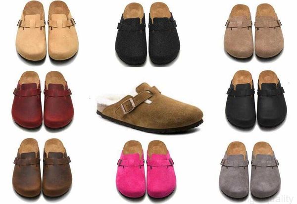 slippers 2023 designer sandals men women slide slippers birks boston tokio shearling soft footbed clogs suede leather buckle strap shoes out, Black
slippers 2023 designer sandals men women slide slippers birks boston tokio shearling soft footbed clogs suede leather buckle strap shoes out, Black