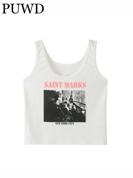 tanks puwd casual women white print slim short tank 2022 summer fashion ladies casual female knitted sleeveless polyester short top, Black;white
tanks puwd casual women white print slim short tank 2022 summer fashion ladies casual female knitted sleeveless polyester short top, Black;white