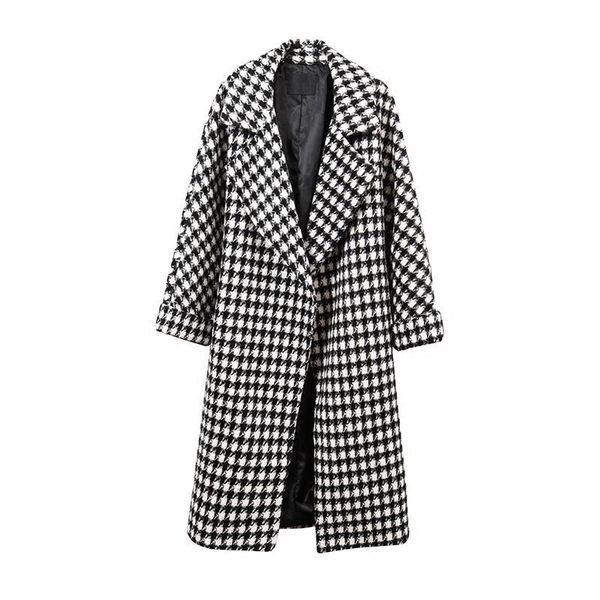 fur 2022 trench fashion spring plaid woolen jacket ladies clothing elegant slim temperament long outwear women windbreaker coats, Black
fur 2022 trench fashion spring plaid woolen jacket ladies clothing elegant slim temperament long outwear women windbreaker coats, Black