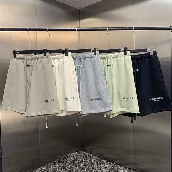 men's and women's new shorts fashion high street brand ess casual drawstring reflective capris slack pants gad male 36sf, White;black
men's and women's new shorts fashion high street brand ess casual drawstring reflective capris slack pants gad male 36sf, White;black