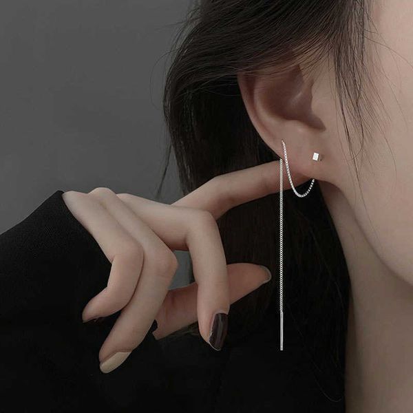 charm 1pair s925 silver needle 13cm square earrings line tassel chain drop earring women's ear line straight jewelry new years gifts aa, Golden
charm 1pair s925 silver needle 13cm square earrings line tassel chain drop earring women's ear line straight jewelry new years gifts aa, Golden