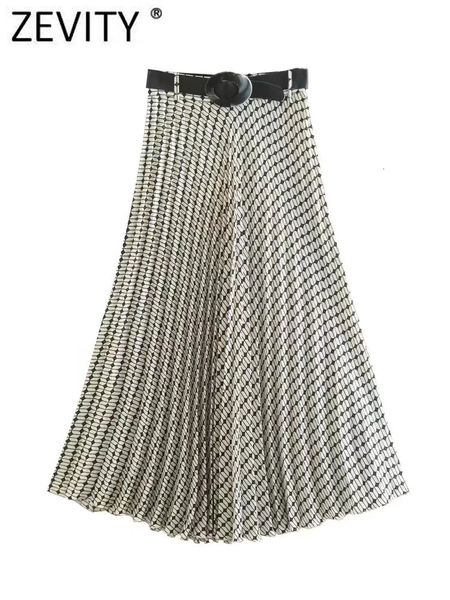 skirts zevity women vintage buckle belt geometric print pleated midi skirt faldas mujer female chic side zipper casual vestidos qun2746 2304, Black
skirts zevity women vintage buckle belt geometric print pleated midi skirt faldas mujer female chic side zipper casual vestidos qun2746 2304, Black