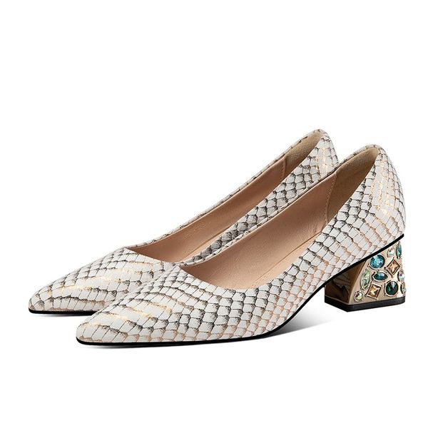 print leather pumps spring summer women pumps female shoes women pointed toe ladies fashion crystal heel nude pumps footwear, Black
print leather pumps spring summer women pumps female shoes women pointed toe ladies fashion crystal heel nude pumps footwear, Black