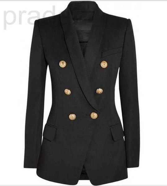 women's suits & blazers designer premium new style original design double-breasted slim jacket metal buckles blazer retro shawl collar, White;black
women's suits & blazers designer premium new style original design double-breasted slim jacket metal buckles blazer retro shawl collar, White;black