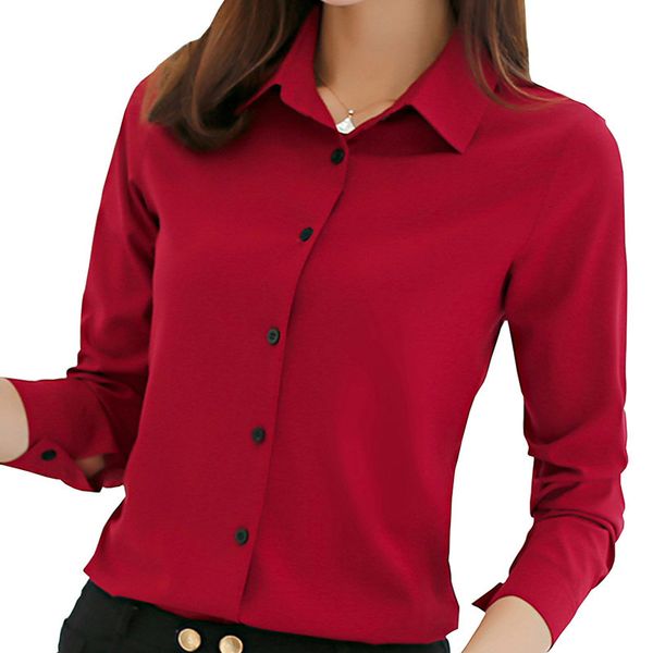 women's blouses shirts women blouse office shirt summer autumn long sleeve white pink red navy blue work wear korean formal female clo
women's blouses shirts women blouse office shirt summer autumn long sleeve white pink red navy blue work wear korean formal female clo