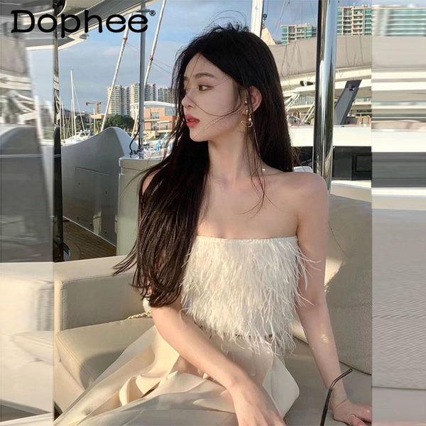 tanks white tassel feather tube camisole women's 2022 new summer seaside nightclub underwear strap slip white vest ladies, Black;white
tanks white tassel feather tube camisole women's 2022 new summer seaside nightclub underwear strap slip white vest ladies, Black;white