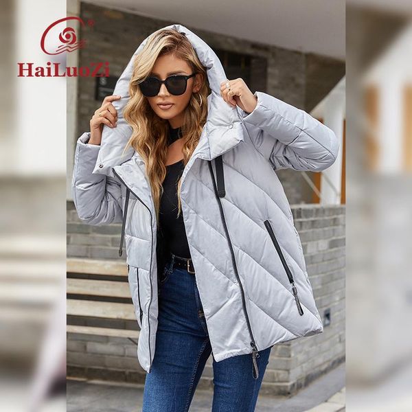 leather hailuozi 2022 winter jacket women fashion short high collar hooded women's coat big pocket casual female oblique flap parka 606, Black
leather hailuozi 2022 winter jacket women fashion short high collar hooded women's coat big pocket casual female oblique flap parka 606, Black