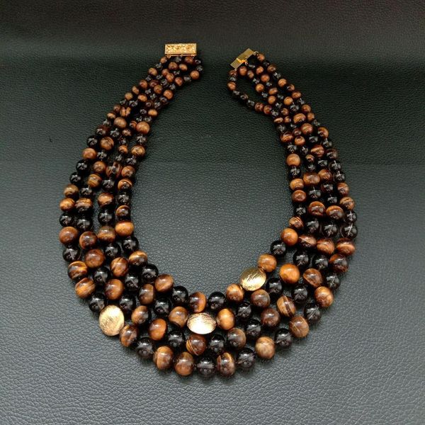 beaded necklaces yygem 18''21'' 4strands natural smoky quartz tiger eye round necklace for women 230428, Silver
beaded necklaces yygem 18''21'' 4strands natural smoky quartz tiger eye round necklace for women 230428, Silver