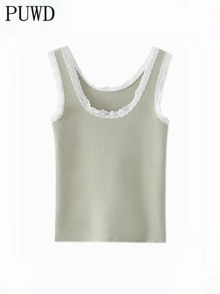 tanks puwd casual women green tank 2022 summer fashion ladies lace edge vintage slim short female solid chic girlish, Black;white
tanks puwd casual women green tank 2022 summer fashion ladies lace edge vintage slim short female solid chic girlish, Black;white