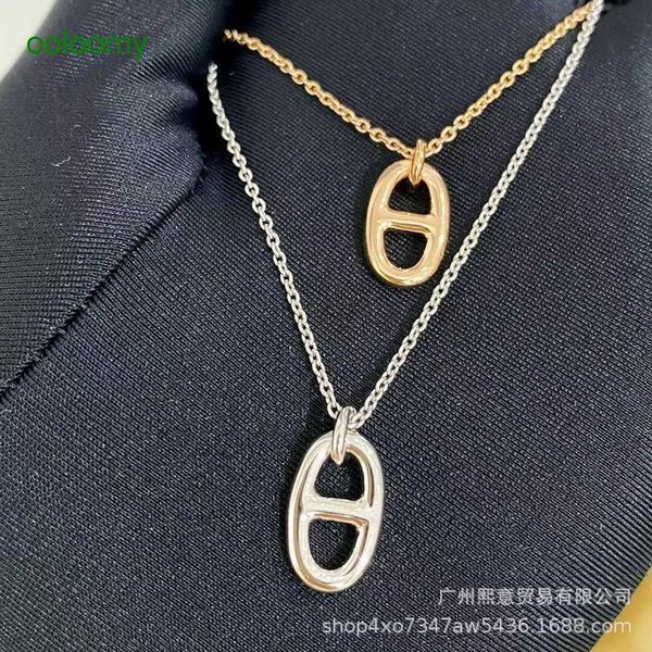 hemrres designer necklace s925 sterling silver new pig nose necklace womens network red personality japanese and korean fashion exquisite si, Black
hemrres designer necklace s925 sterling silver new pig nose necklace womens network red personality japanese and korean fashion exquisite si, Black