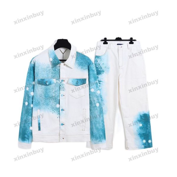 xinxinbuy men designer coat jacket tie dye letter print pockets long sleeve women black khaki gray blue s-2xl, Black;brown
xinxinbuy men designer coat jacket tie dye letter print pockets long sleeve women black khaki gray blue s-2xl, Black;brown