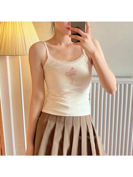 t-shirt casual women soft cotton cartoon printed lace sling 2022 summer fashion ladies high street slim female white short sling top
t-shirt casual women soft cotton cartoon printed lace sling 2022 summer fashion ladies high street slim female white short sling top