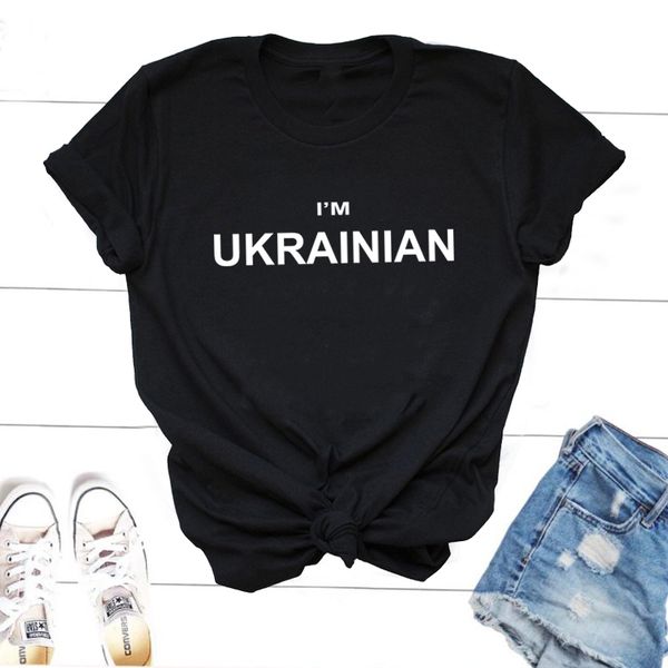women's tshirt i' ukrainian women men casual letter print ukraine lover t harajuku short sleeve tee cotton female clothing 230427, White
women's tshirt i' ukrainian women men casual letter print ukraine lover t harajuku short sleeve tee cotton female clothing 230427, White