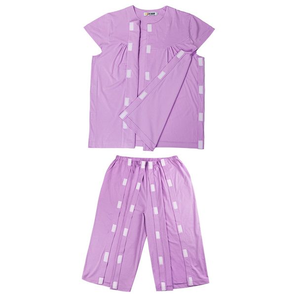 female patient gown vest short sleeve pants for fracture nursing rehabilitation easy to wear/take off and care family in summer
female patient gown vest short sleeve pants for fracture nursing rehabilitation easy to wear/take off and care family in summer