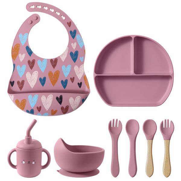 cups dishes utensils 4/5/8pcs silicone baby feeding set bpa suction bowl food dishes plate spoon fork cup waterproof bibs children tableware
cups dishes utensils 4/5/8pcs silicone baby feeding set bpa suction bowl food dishes plate spoon fork cup waterproof bibs children tableware