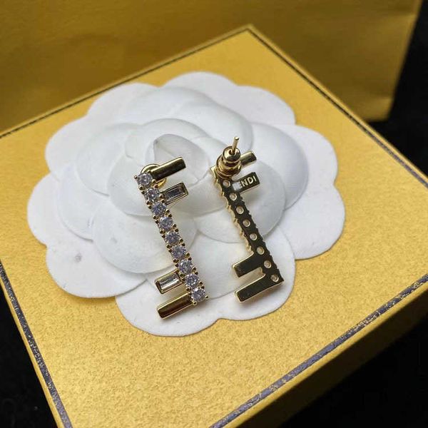 new f-letter rhinestone 925 silver needle long earrings made of brass material niche design earrings fashionable and versatile earrings, Golden
new f-letter rhinestone 925 silver needle long earrings made of brass material niche design earrings fashionable and versatile earrings, Golden